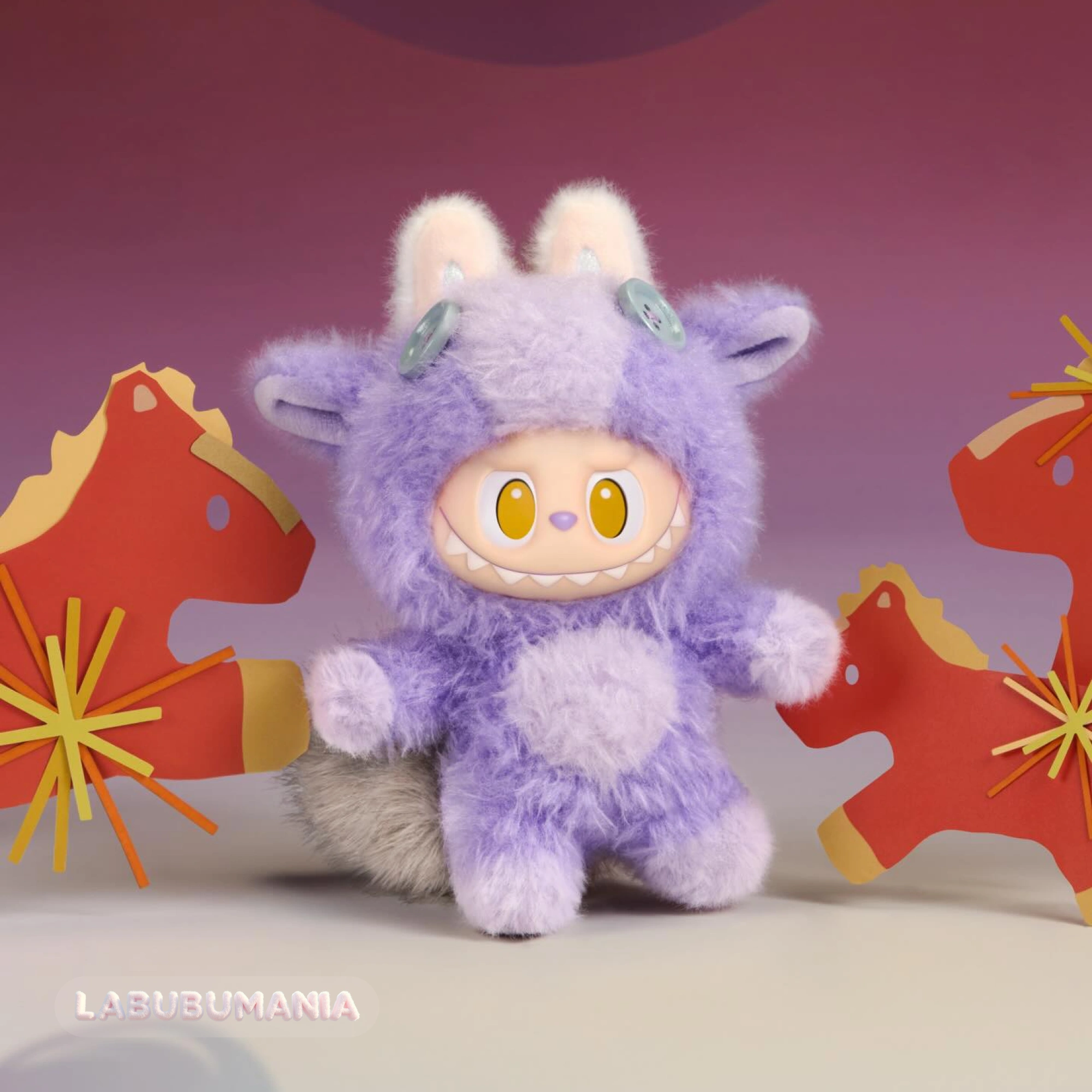 Happy Family - Labubu в образе фиолетовой лошадки